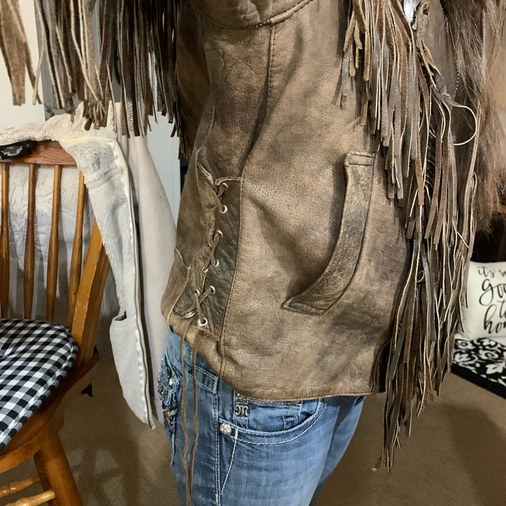 Unisex leather jacket size large - Picture 13 of 13